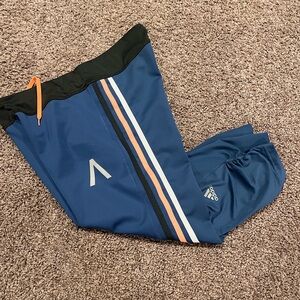 Adidas AKTIV women's blue capri leggings activewear size Large